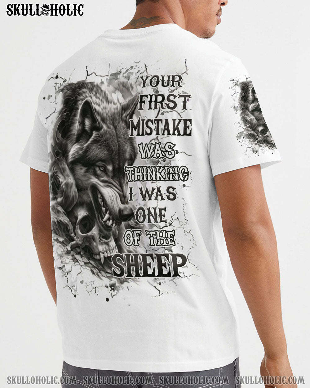 BLISSCORNERS YOUR FIRST MISTAKE WOLF SKULL ALL OVER PRINT