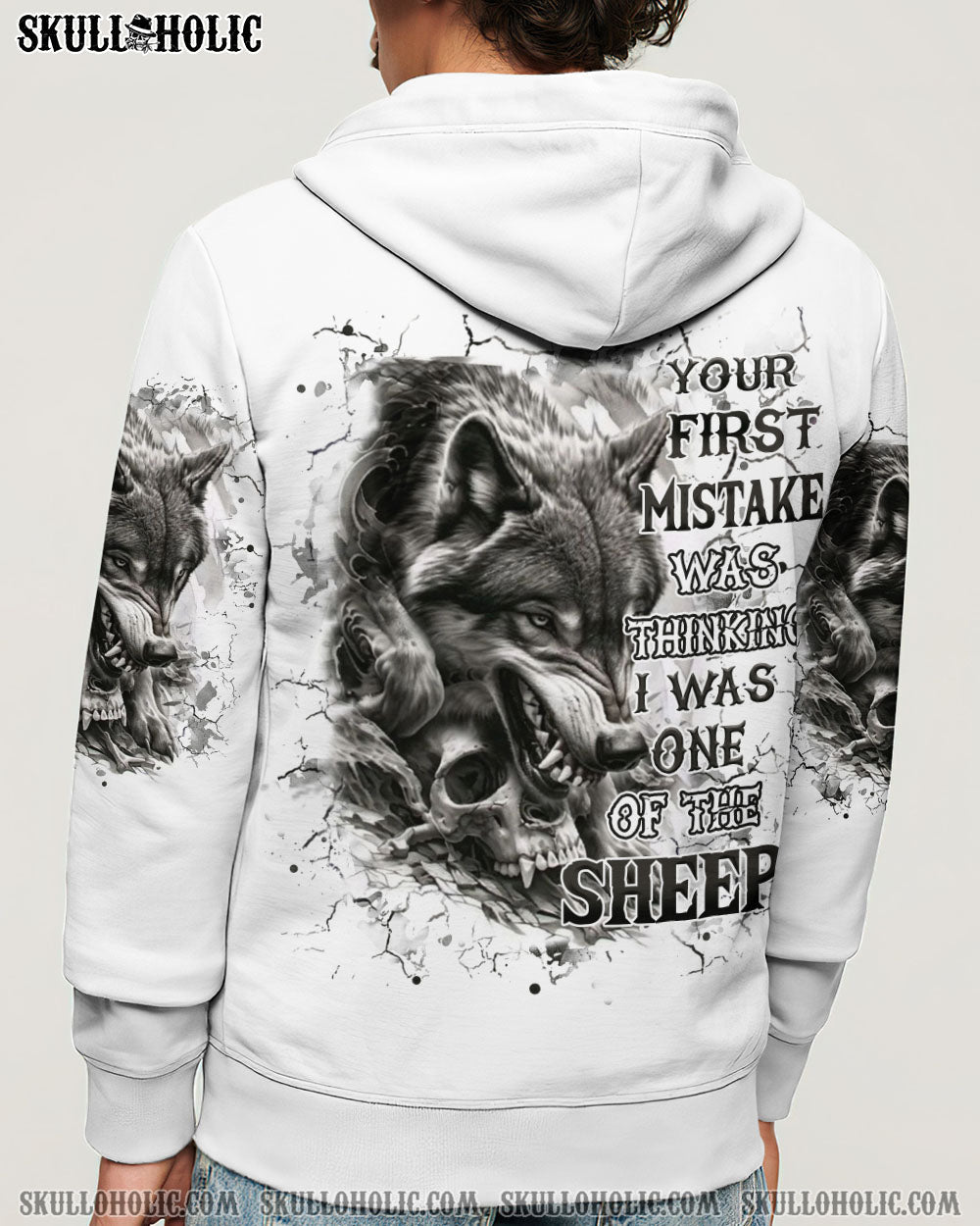BLISSCORNERS YOUR FIRST MISTAKE WOLF SKULL ALL OVER PRINT
