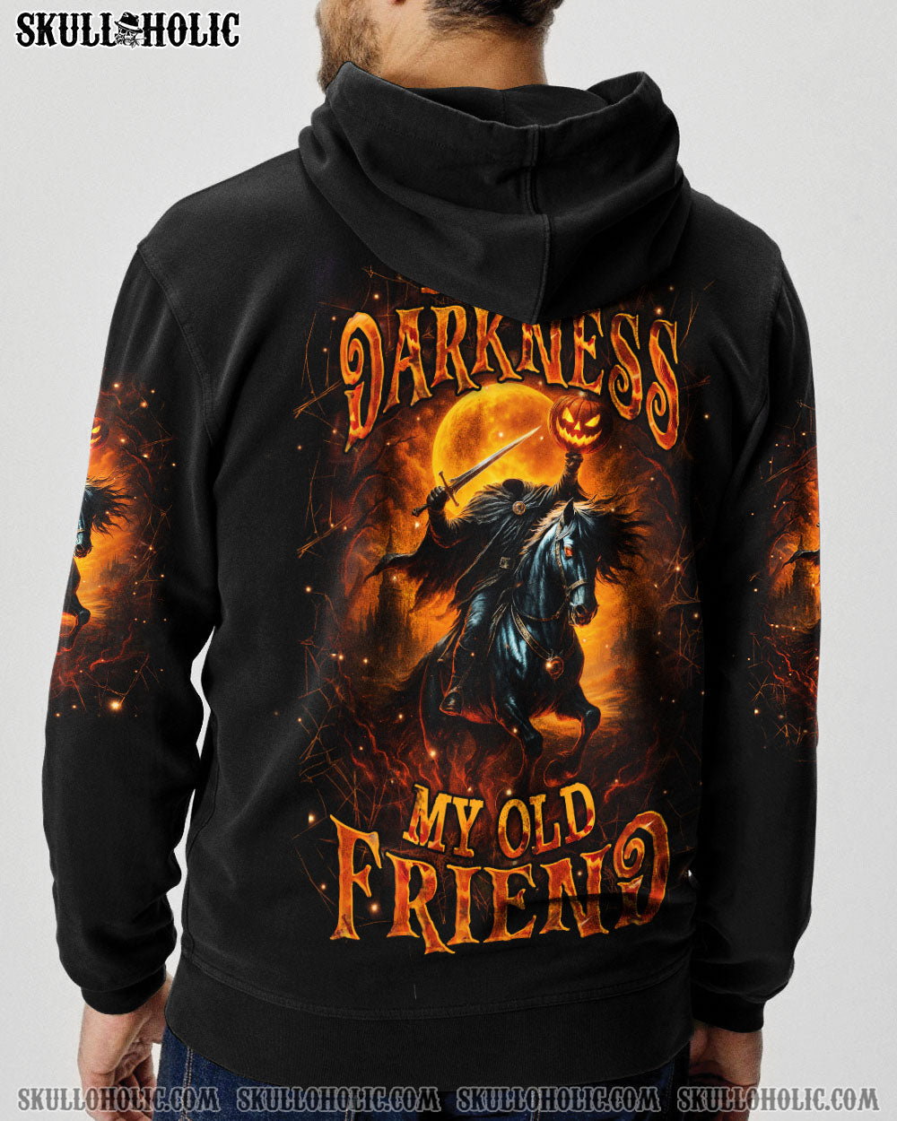 BLISSCORNERS HELLO DARKNESS MY OLD FRIEND HALLOWEEN ALL OVER PRINT
