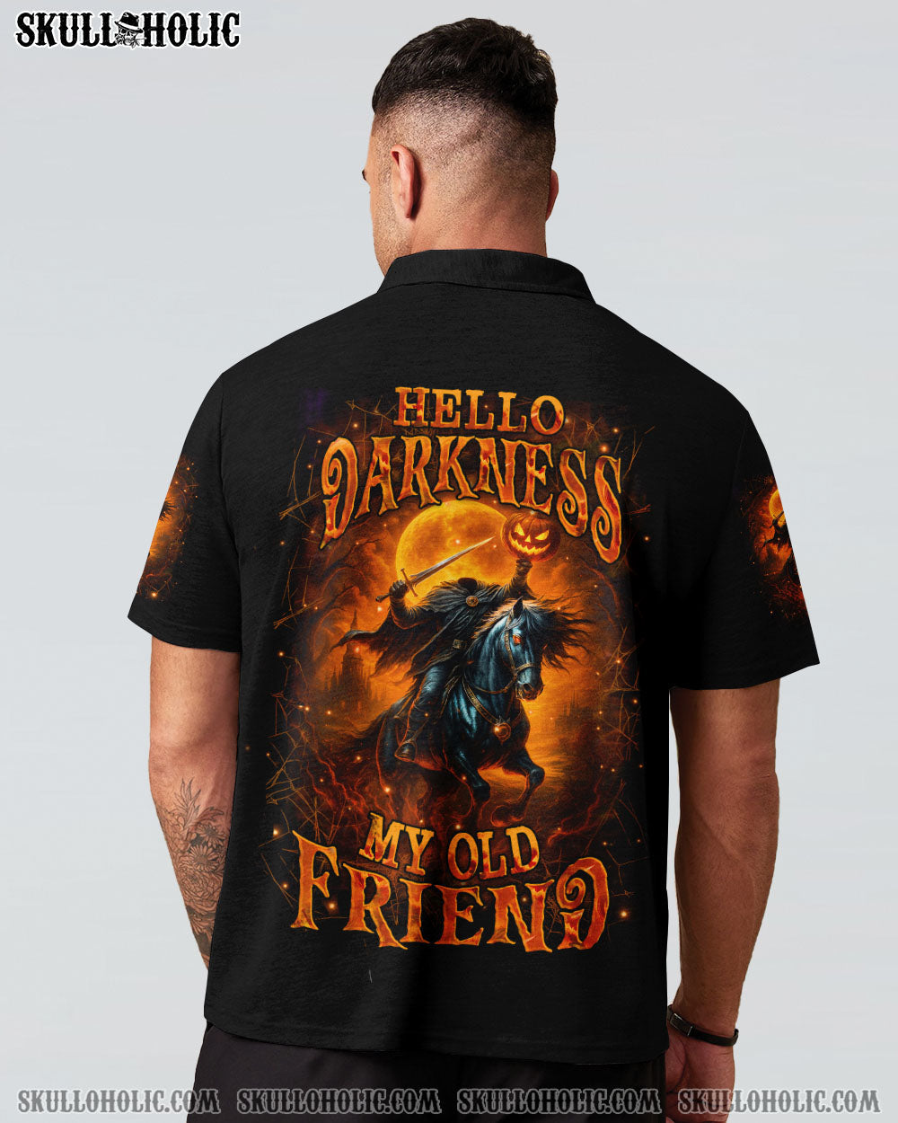 BLISSCORNERS HELLO DARKNESS MY OLD FRIEND HALLOWEEN ALL OVER PRINT