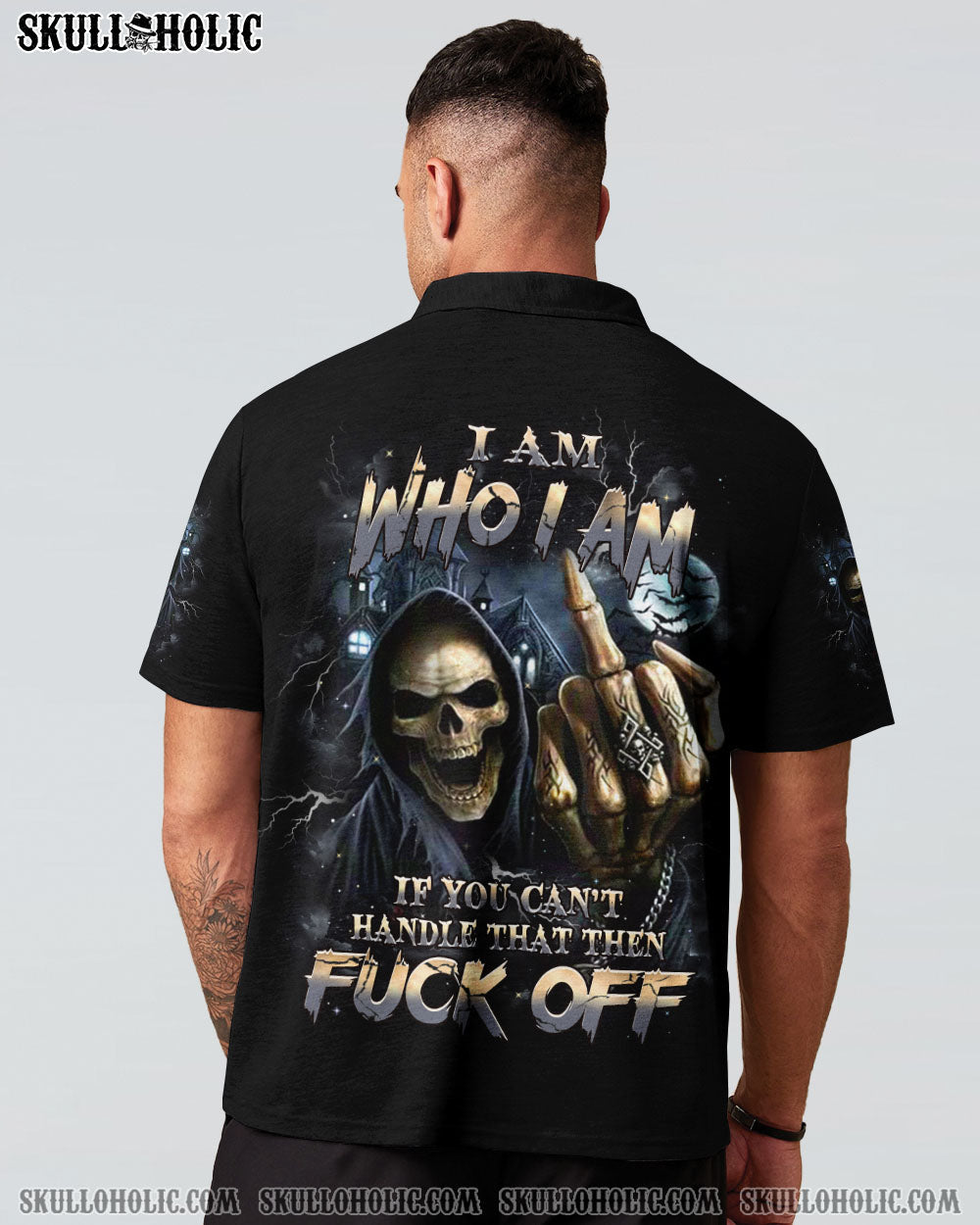 BLISSCORNERS I AM WHO I AM SKULL REAPER ALL OVER PRINT