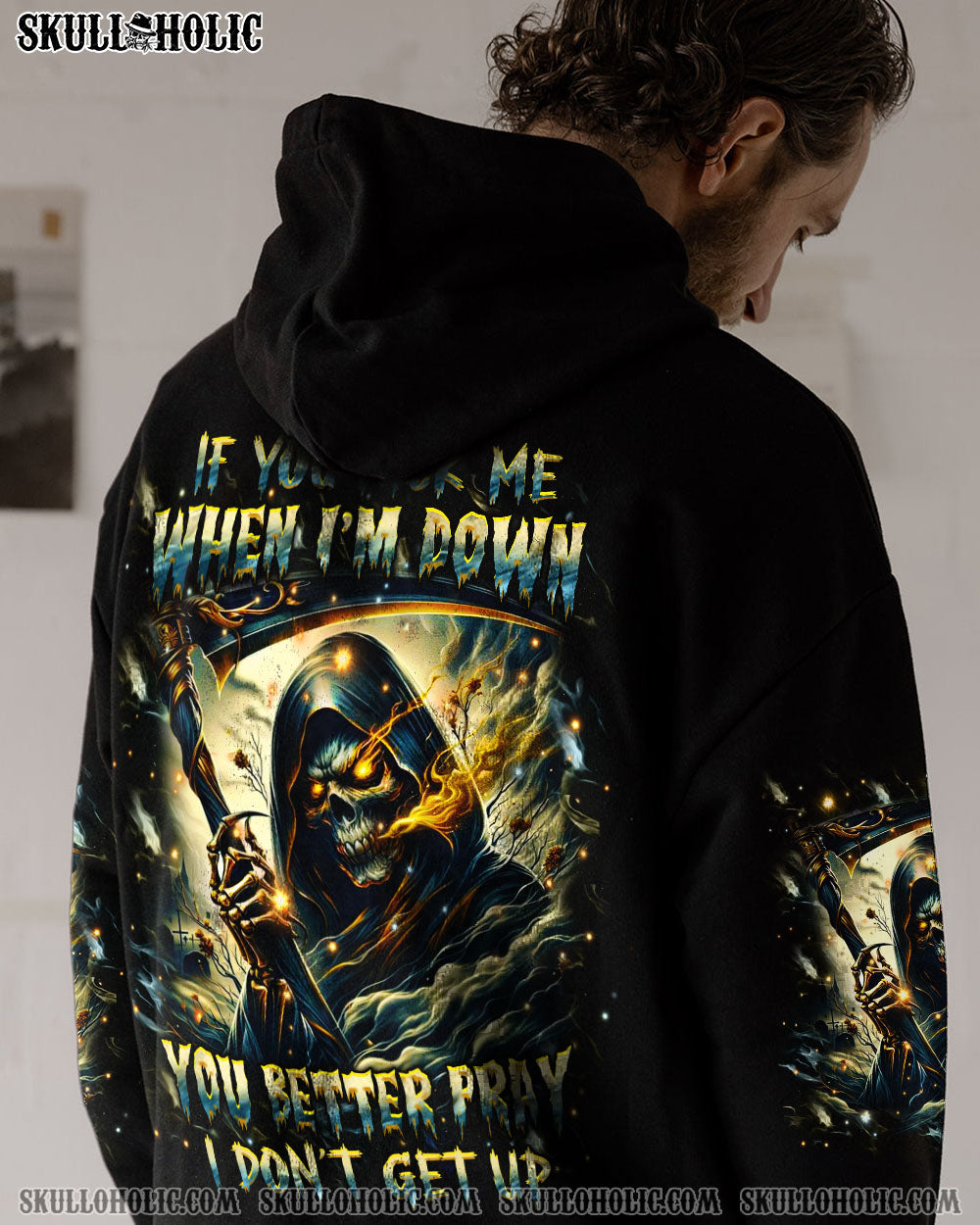 BLISSCORNERS IF YOU KICK ME WHEN I'M DOWN ALL OVER PRINT