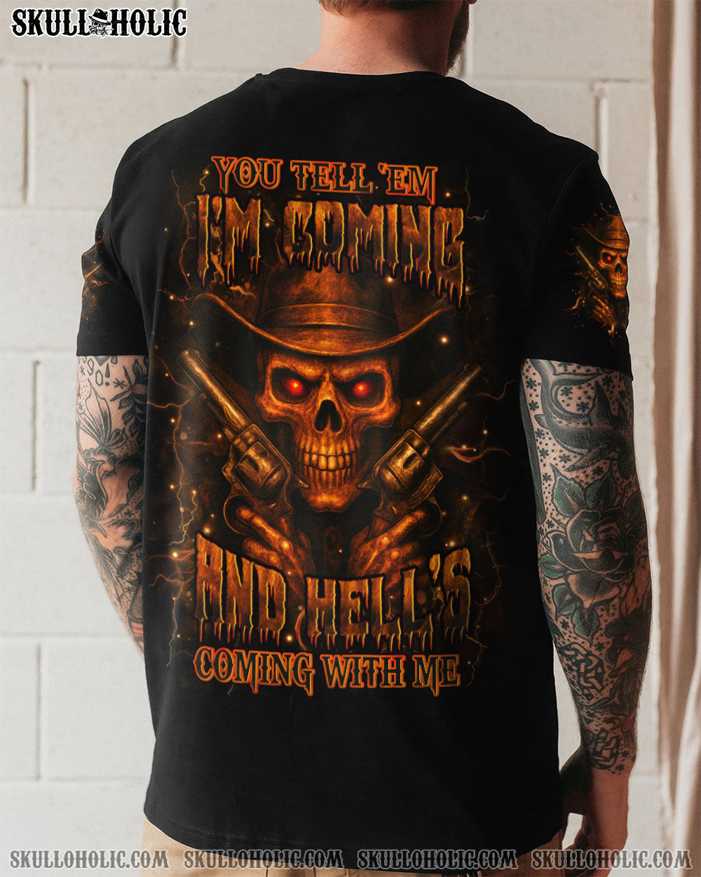 BLISSCORNERS HELL'S COMING WITH ME ALL OVER PRINT