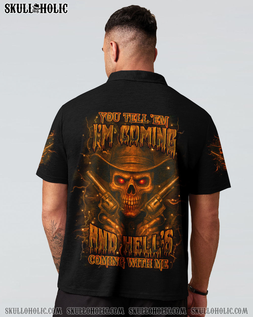 BLISSCORNERS HELL'S COMING WITH ME ALL OVER PRINT