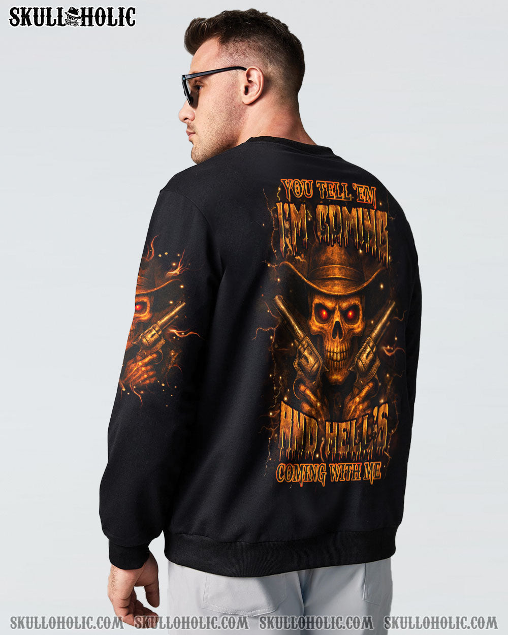 BLISSCORNERS HELL'S COMING WITH ME ALL OVER PRINT