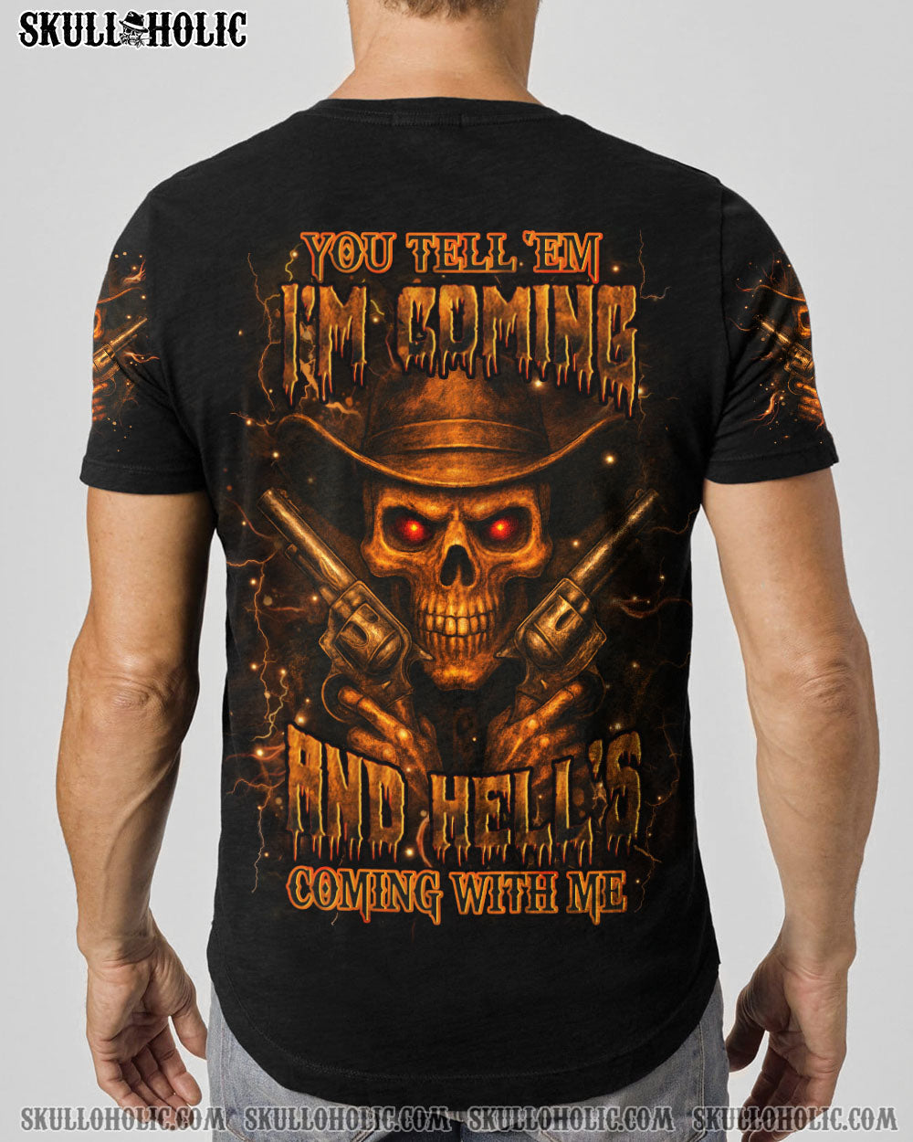 BLISSCORNERS HELL'S COMING WITH ME ALL OVER PRINT