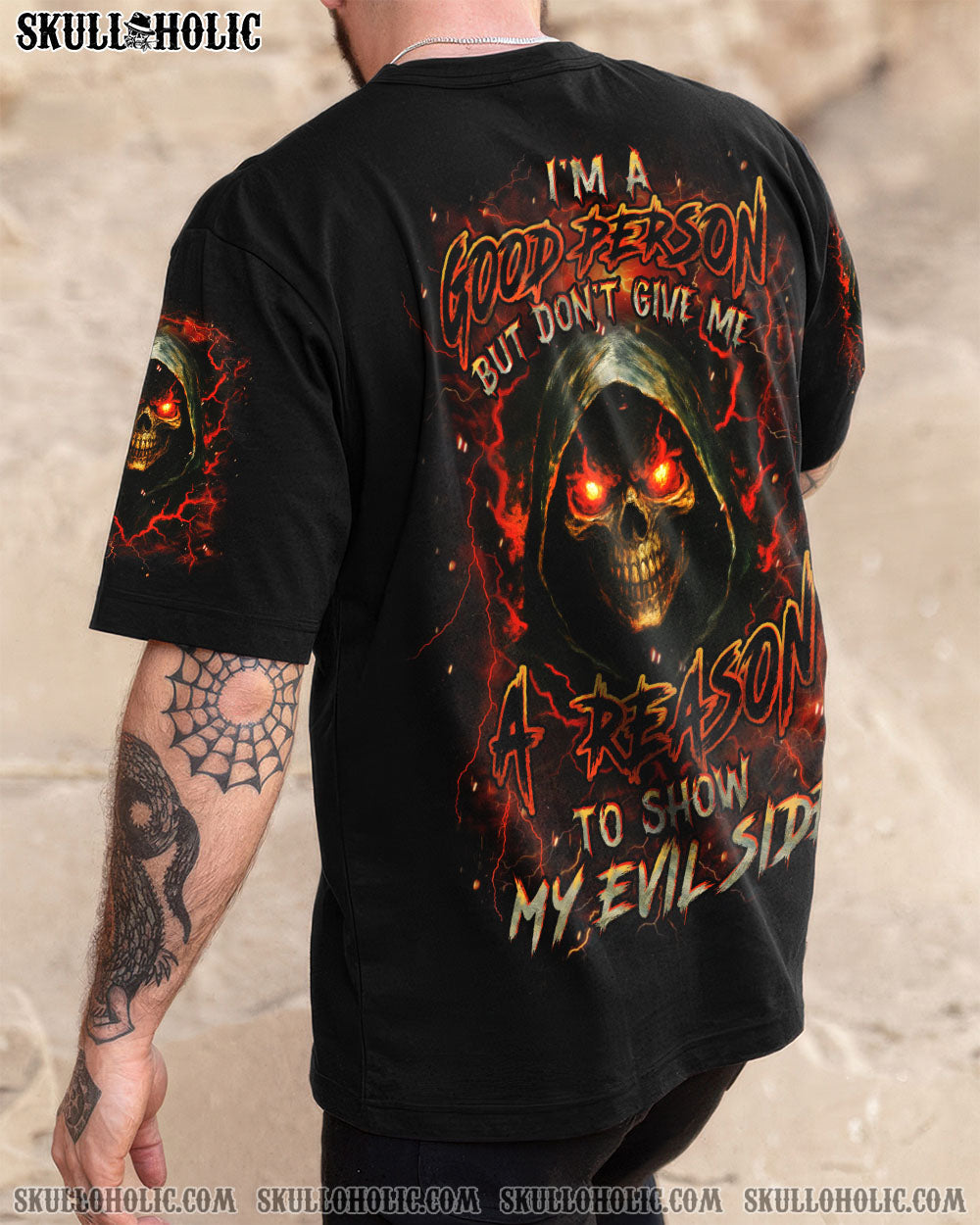 BLISSCORNERS I'M A GOOD PERSON SKULL REAPER ALL OVER PRINT