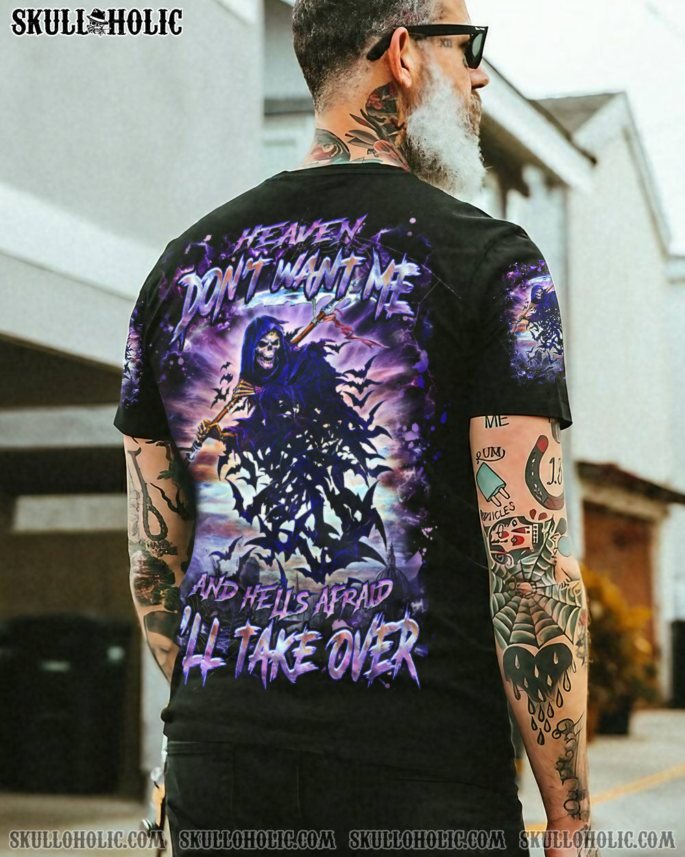 BLISSCORNERS HEAVEN DON'T WANT ME ALL OVER PRINT