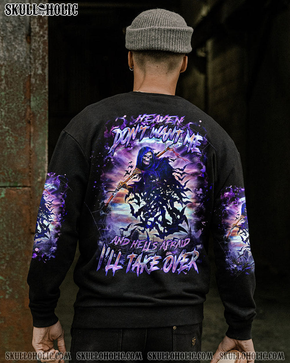 BLISSCORNERS HEAVEN DON'T WANT ME ALL OVER PRINT