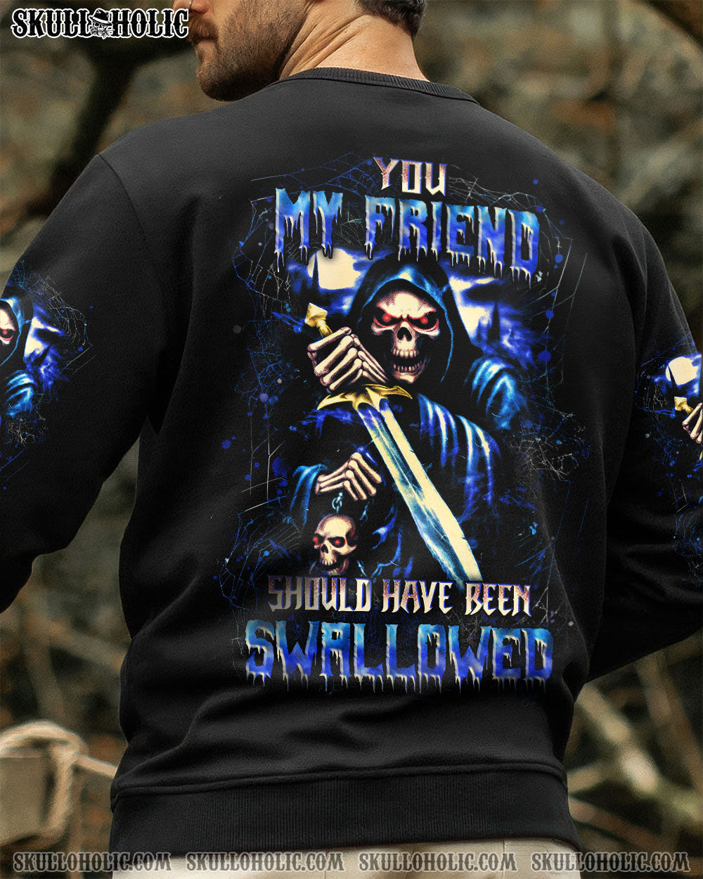 BLISSCORNERS YOU MY FRIEND SHOULD HAVE BEEN SWALLOWED ALL OVER PRINT