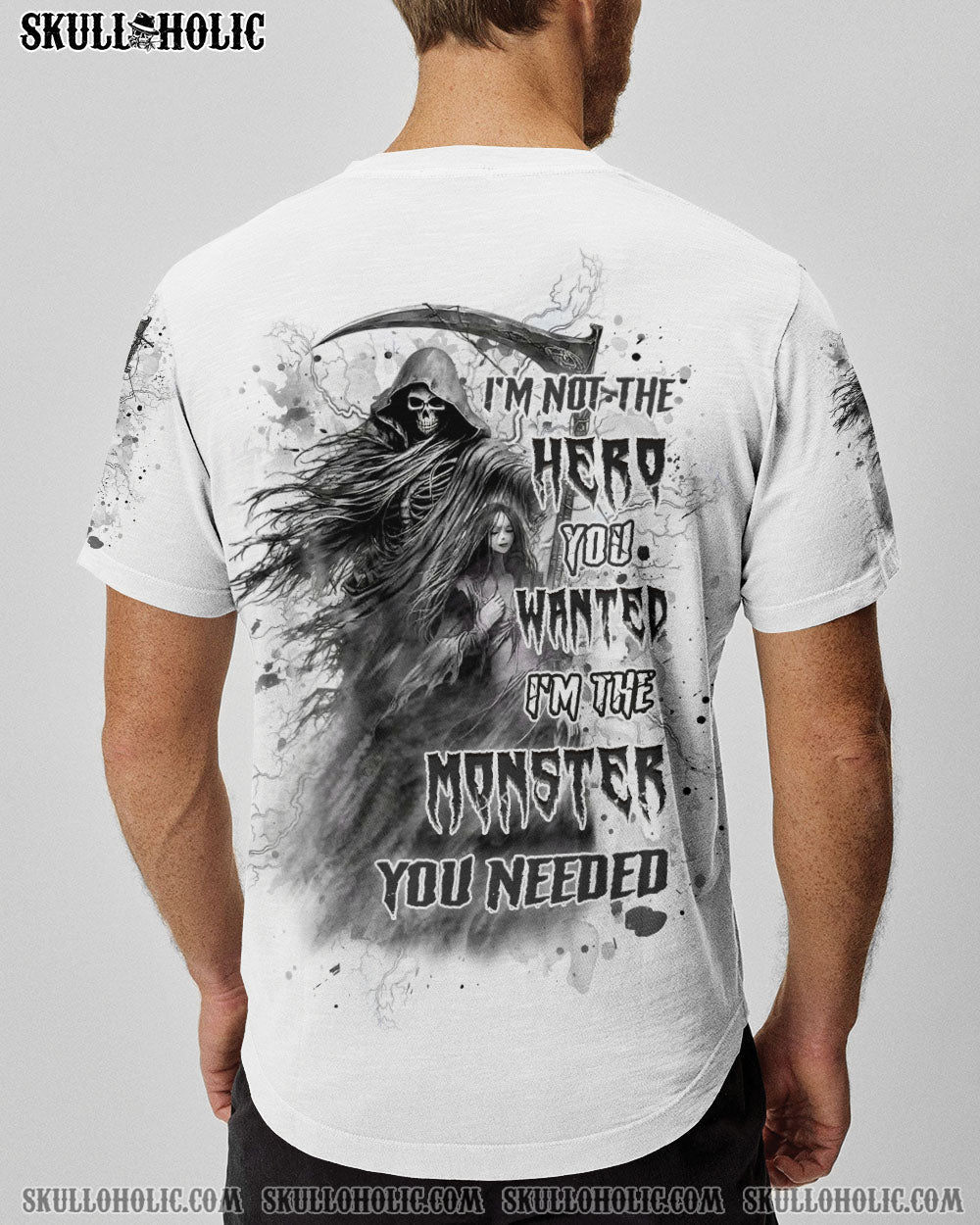 BLISSCORNERS I'M NOT THE HERO YOU WANTED REAPER ALL OVER PRINT
