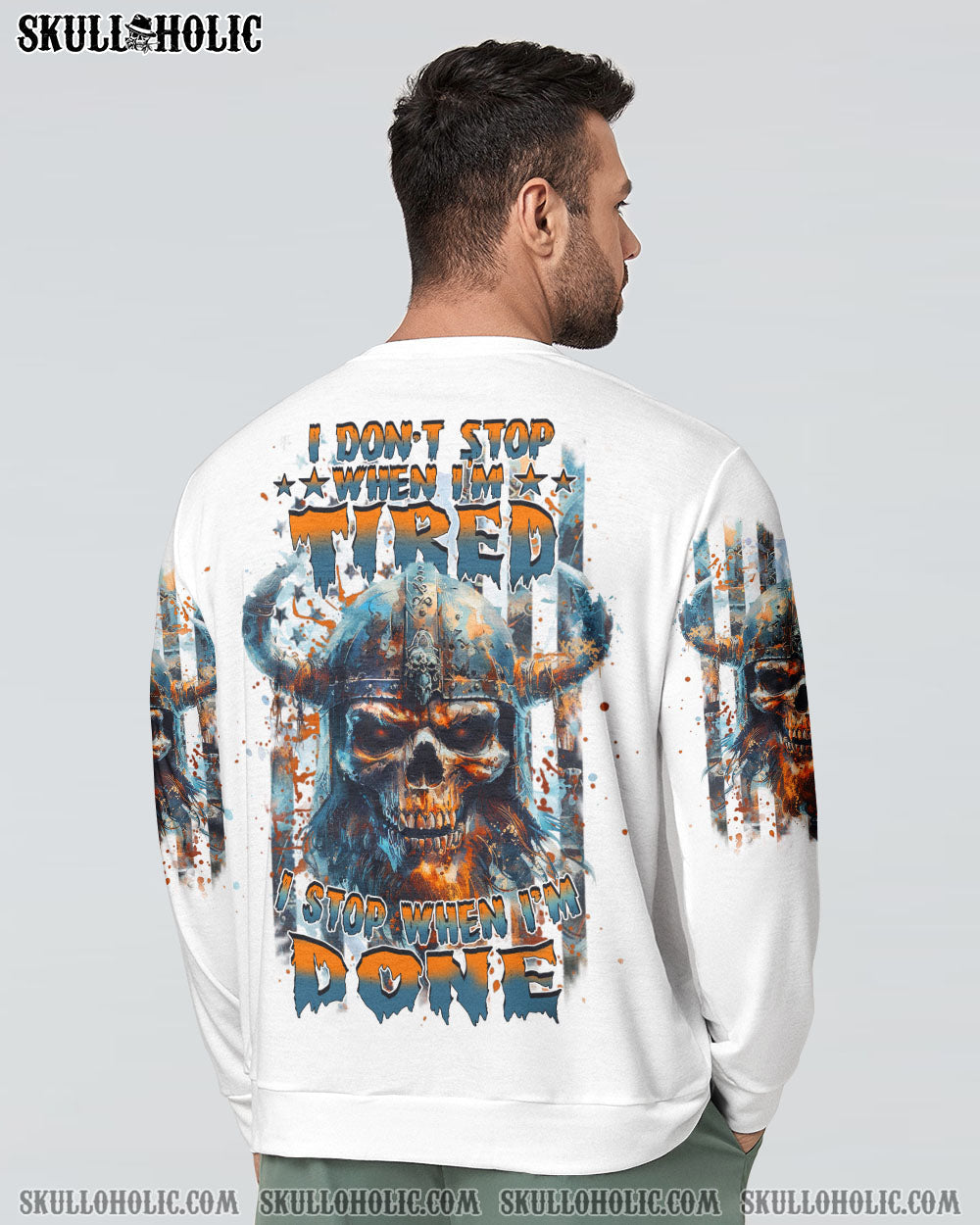 BLISSCORNERS I DON'T STOP WHEN I'M TIRED VIKING SKULL ALL OVER PRINT