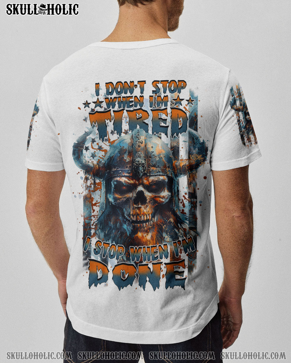 BLISSCORNERS I DON'T STOP WHEN I'M TIRED VIKING SKULL ALL OVER PRINT
