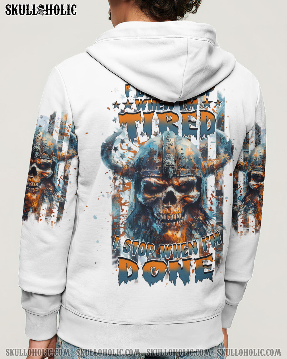 BLISSCORNERS I DON'T STOP WHEN I'M TIRED VIKING SKULL ALL OVER PRINT