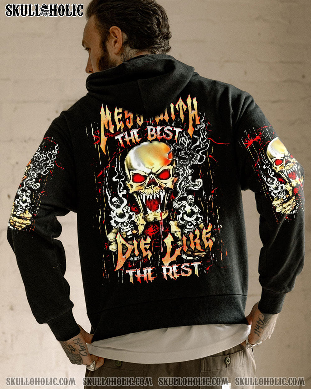 BLISSCORNERS MESS WITH THE BEST DIE LIKE THE REST ALL OVER PRINT