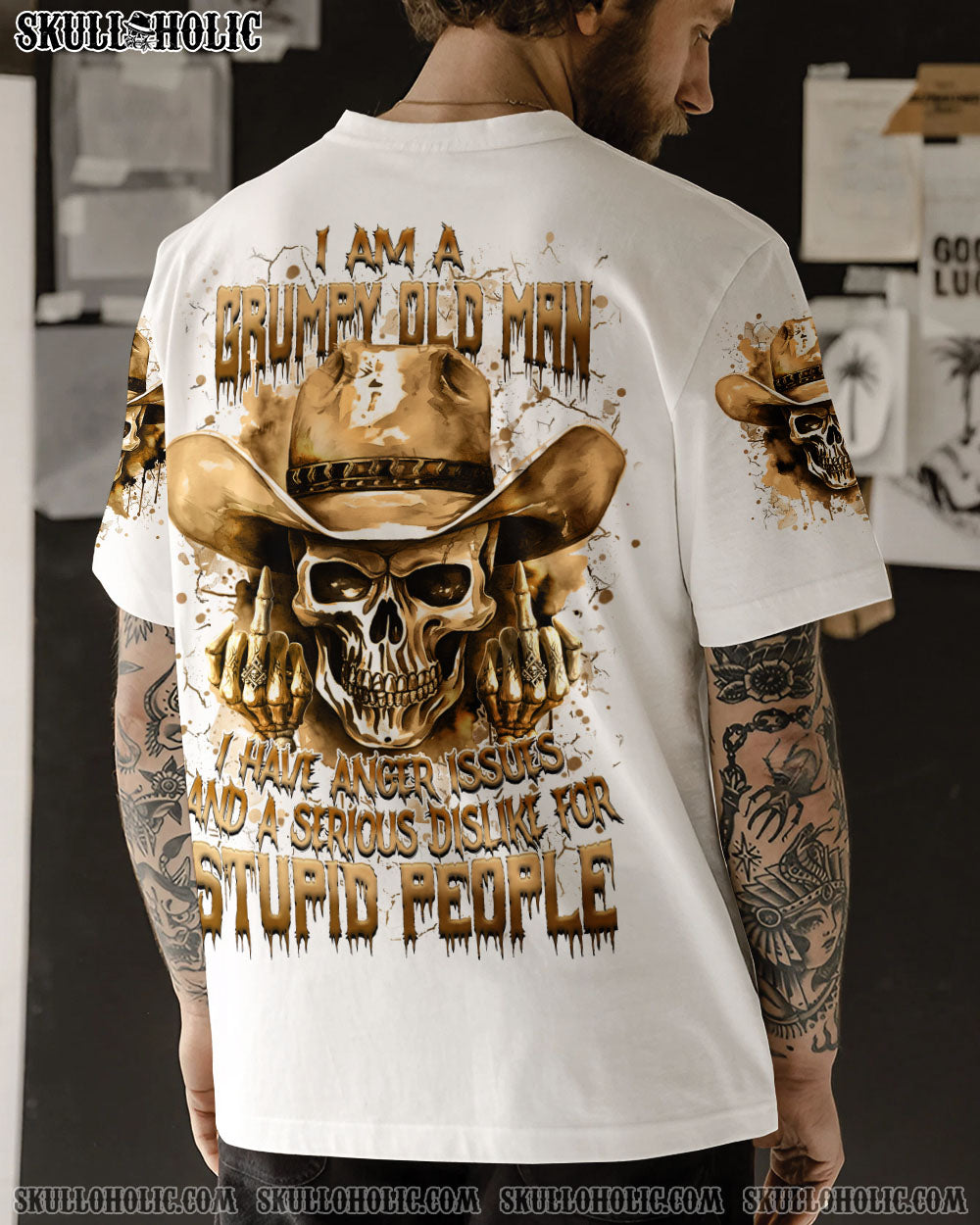 BLISSCORNERS I'M A GRUMPY OLD MAN ALL OVER PRINT
