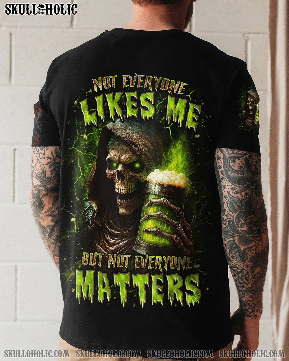 BLISSCORNERS NOT EVERYONE LIKES ME SKULL REAPER ALL OVER PRINT