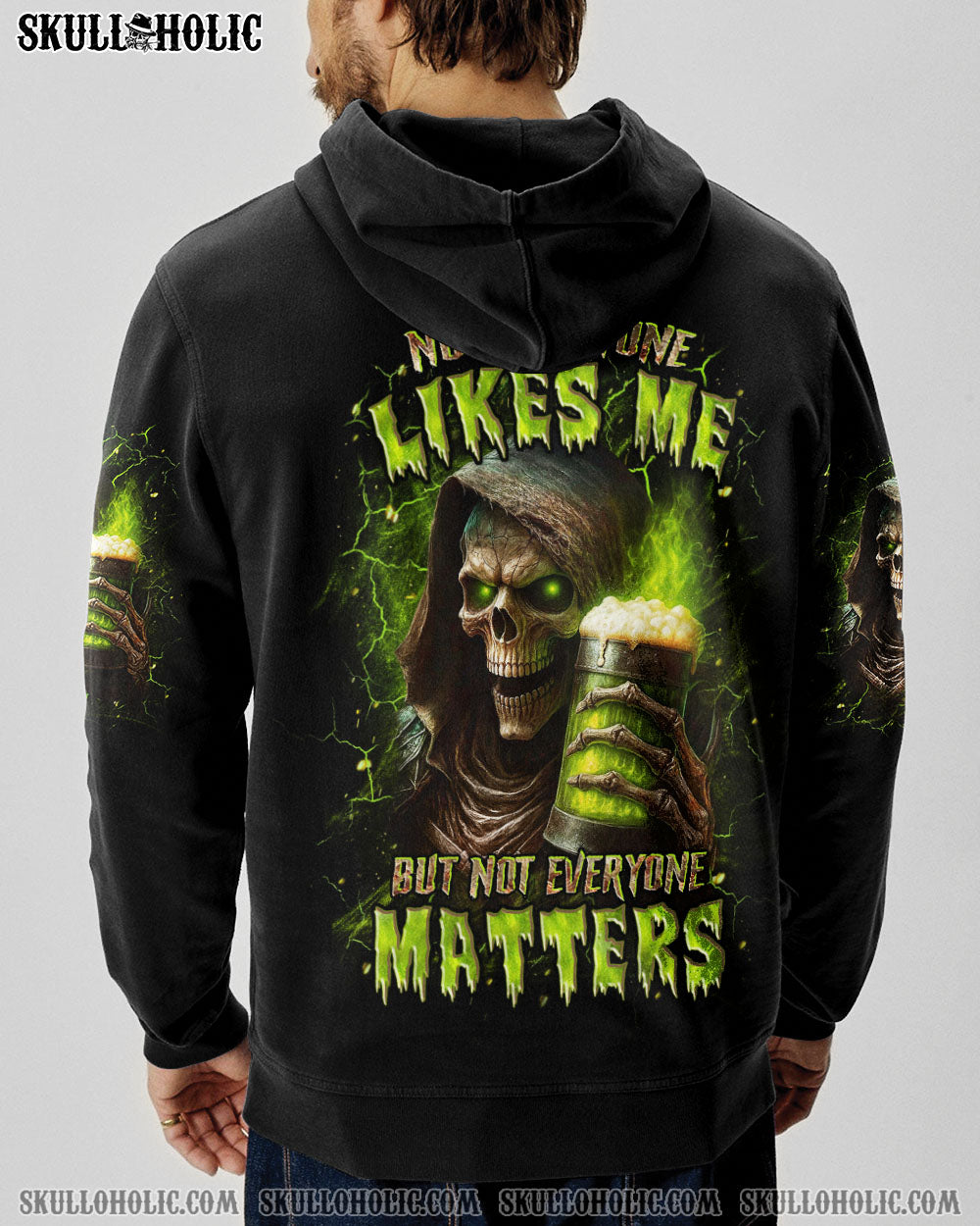 BLISSCORNERS NOT EVERYONE LIKES ME SKULL REAPER ALL OVER PRINT