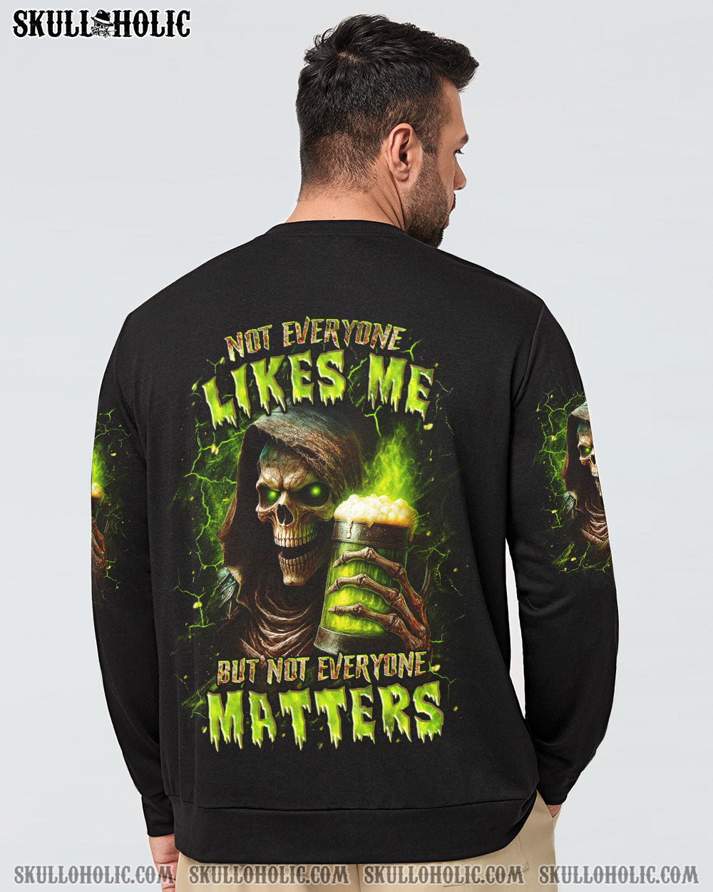 BLISSCORNERS NOT EVERYONE LIKES ME SKULL REAPER ALL OVER PRINT