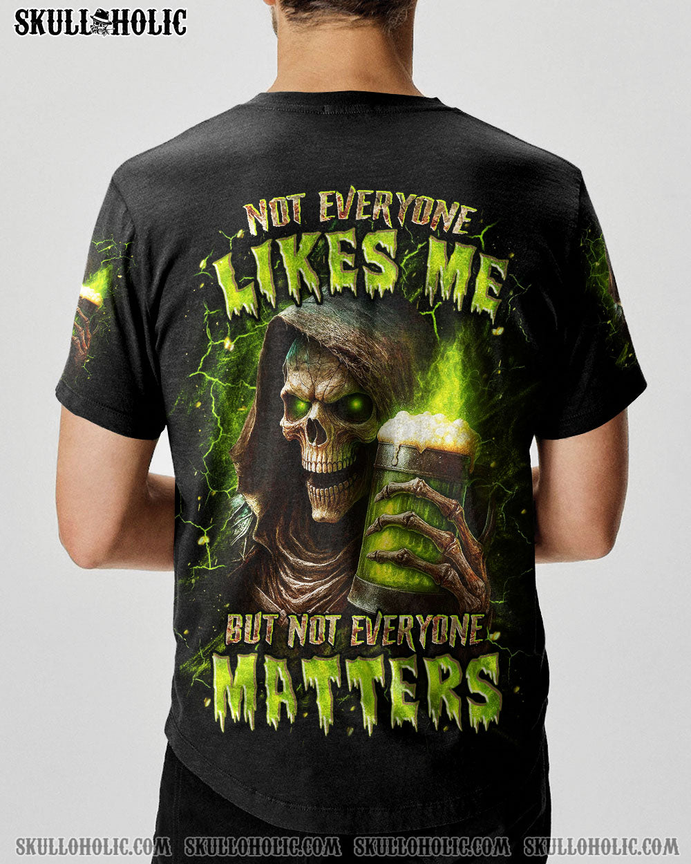 BLISSCORNERS NOT EVERYONE LIKES ME SKULL REAPER ALL OVER PRINT