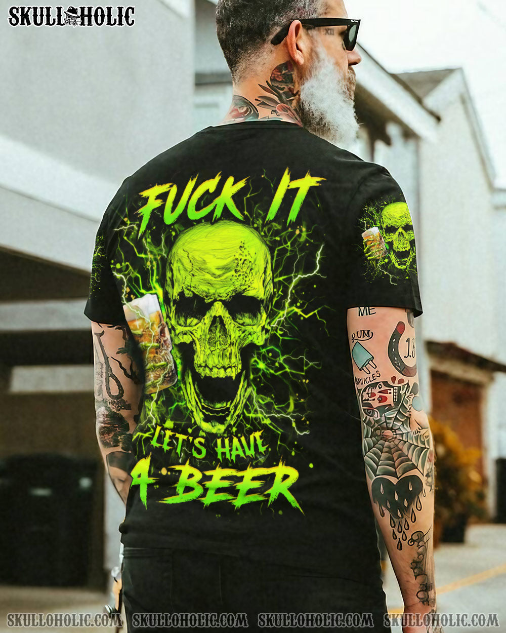 BLISSCORNERS F IT LET’S HAVE A BEER ALL OVER PRINT
