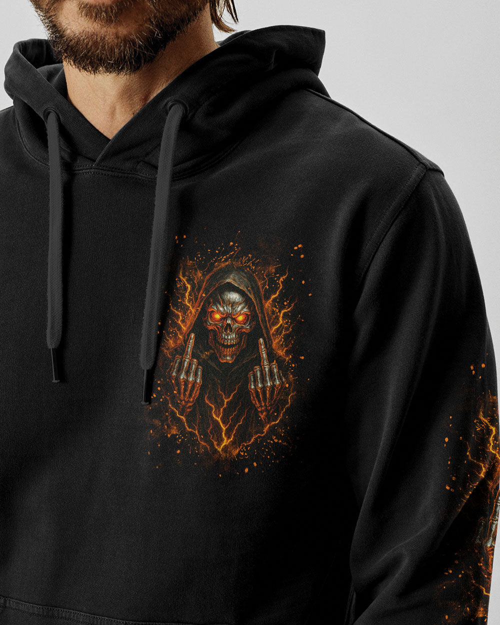 BLISSCORNERS OF COURSE I'M GOING TO HELL SKULL REAPER ALL OVER PRINT