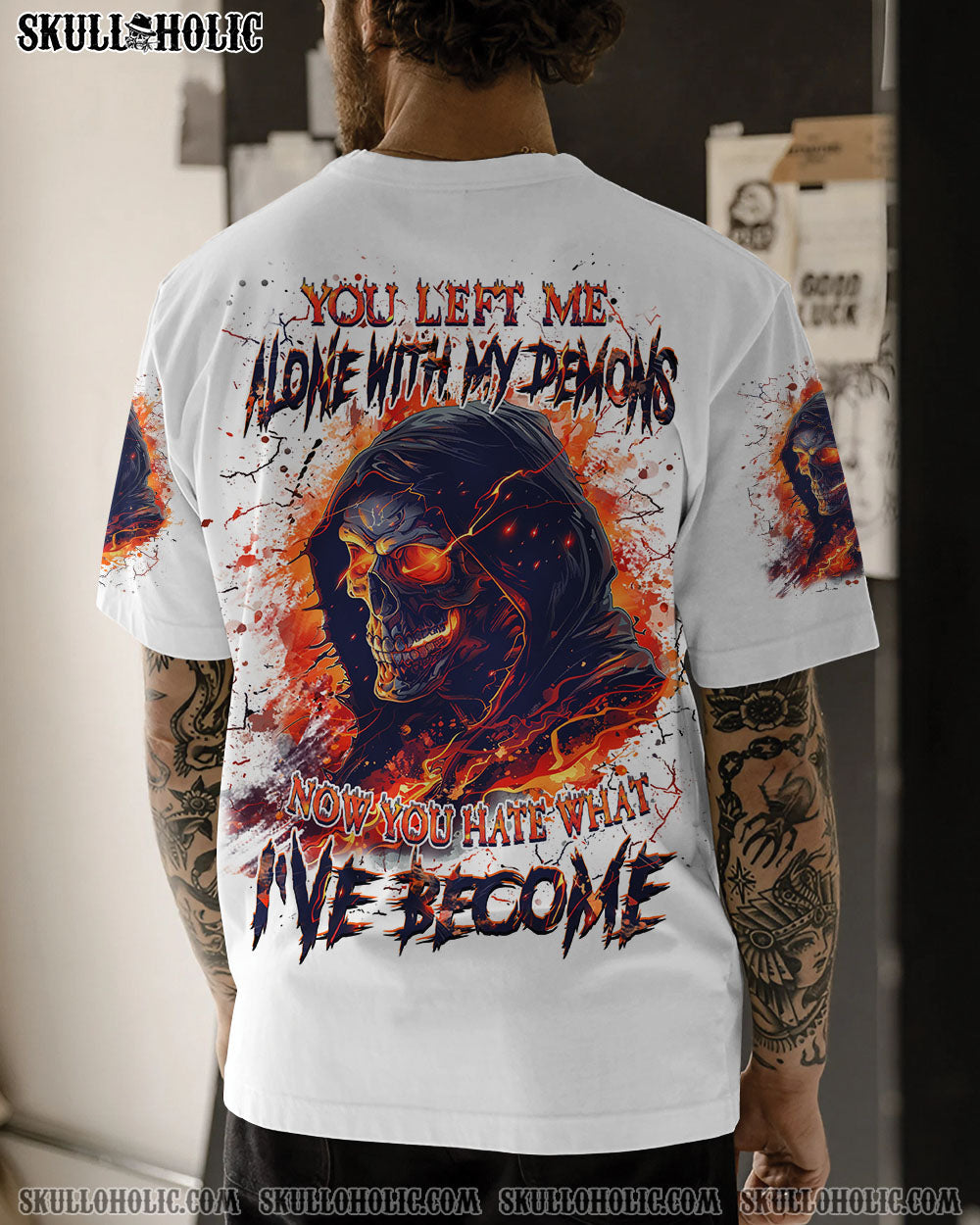 BLISSCORNERS YOU LEFT ME ALONE WITH MY DEMONS ALL OVER PRINT