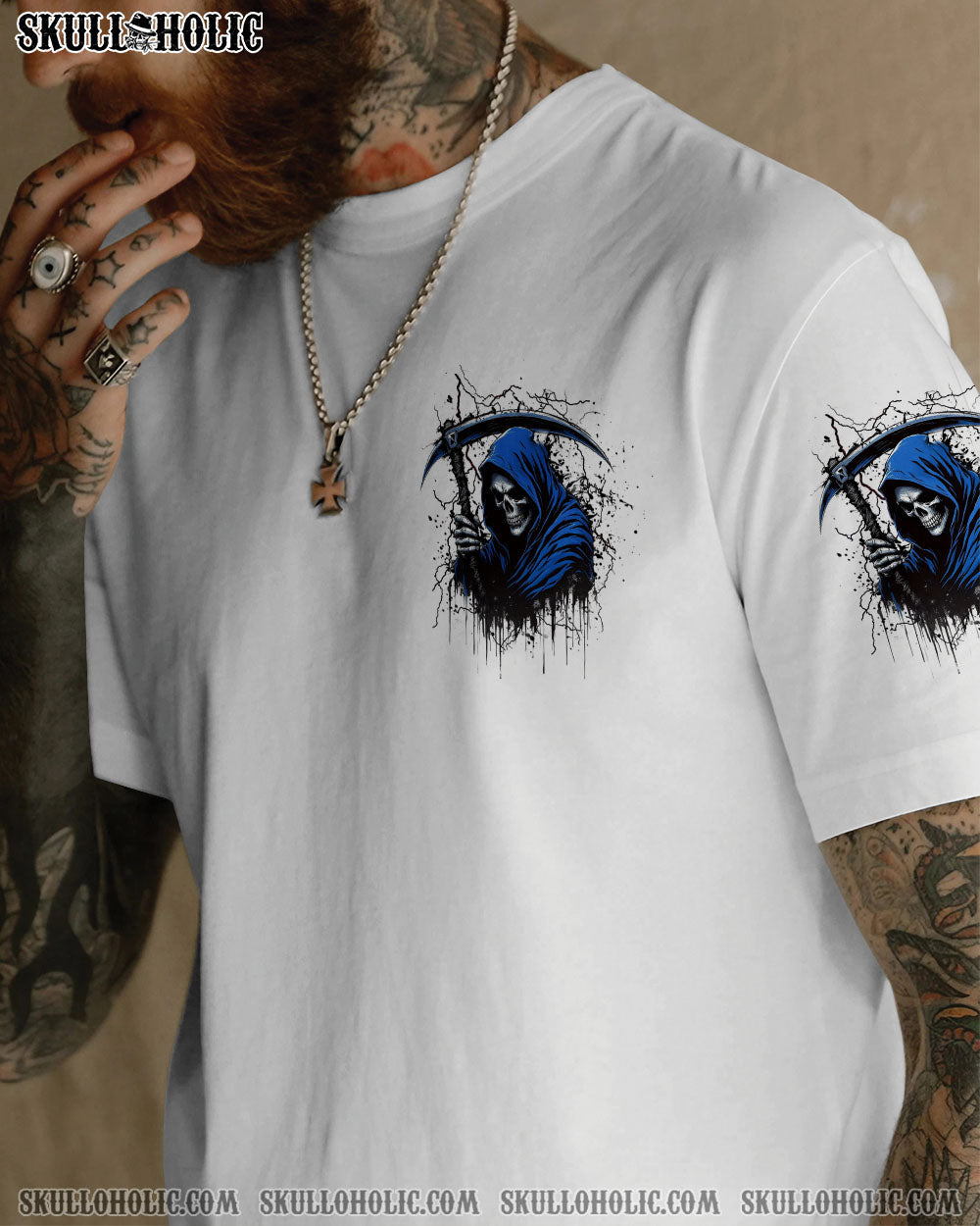 BLISSCORNERS YES I'M A NICE PERSON SKULL REAPER ALL OVER PRINT