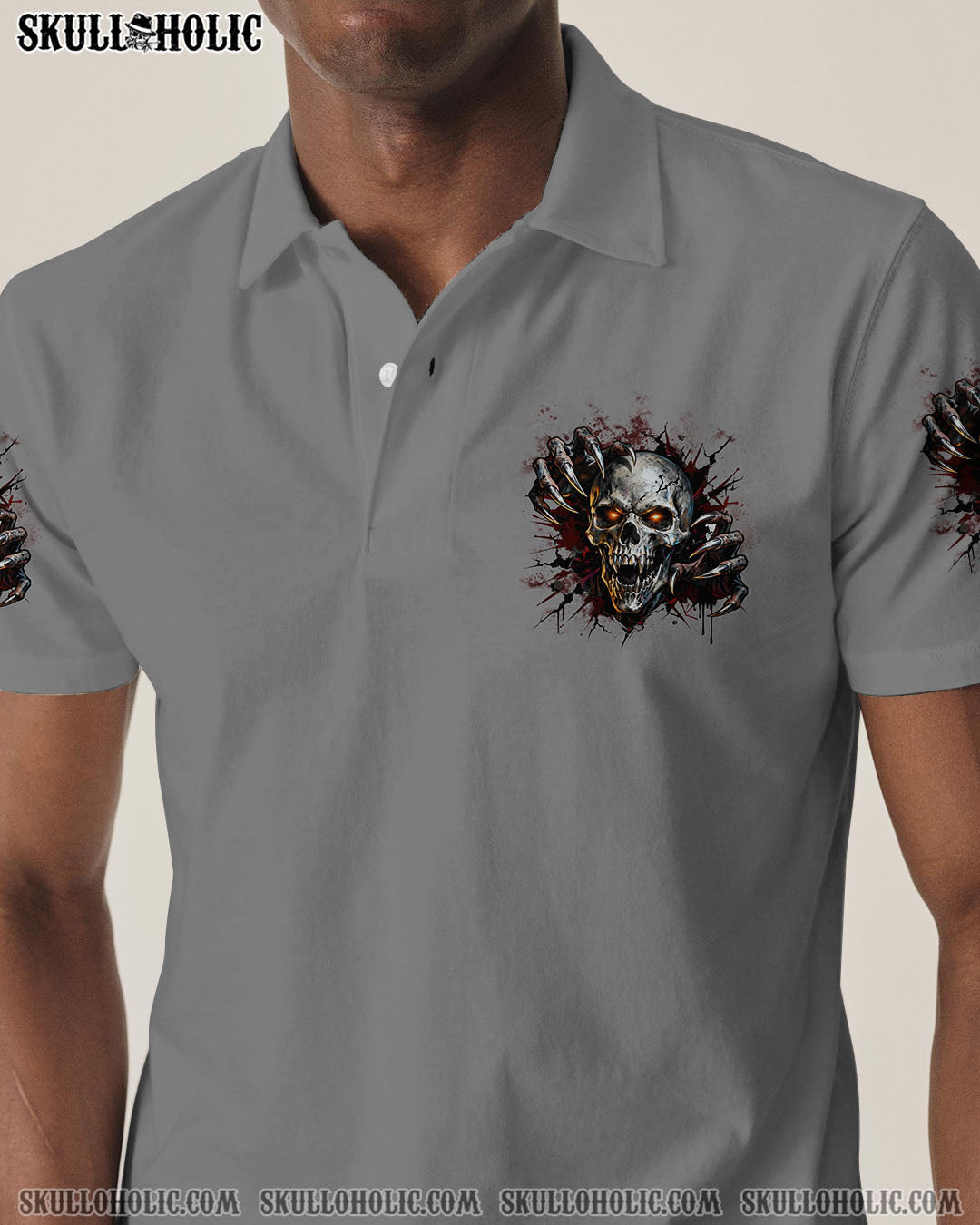 BLISSCORNERS ONE DAY I'M GONNA JUST SAY DEMON SKULL ALL OVER PRINT