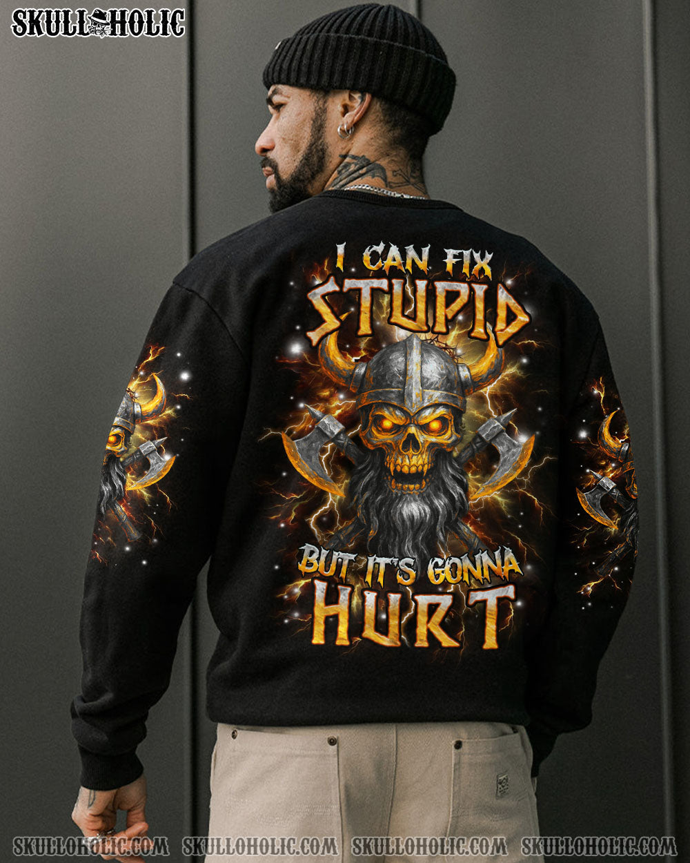 BLISSCORNERS I CAN FIX STUPID BUT IT'S GONNA HURT VIKING ALL OVER PRINT