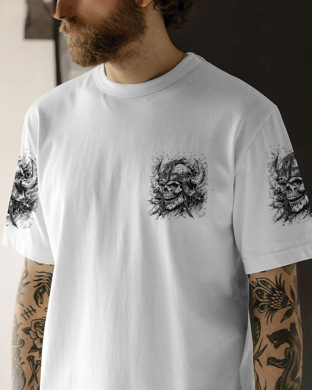 BLISSCORNERS I AM THE STORM SKULL WARRIOR ALL OVER PRINT