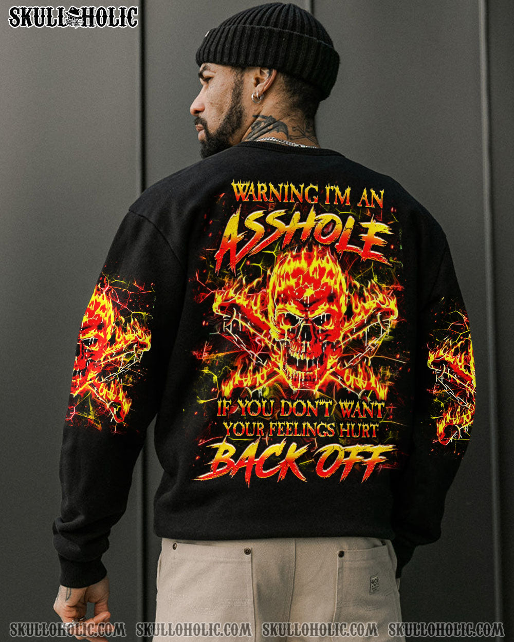 BLISSCORNERS WARNING I'M AN A SKULL ALL OVER PRINT