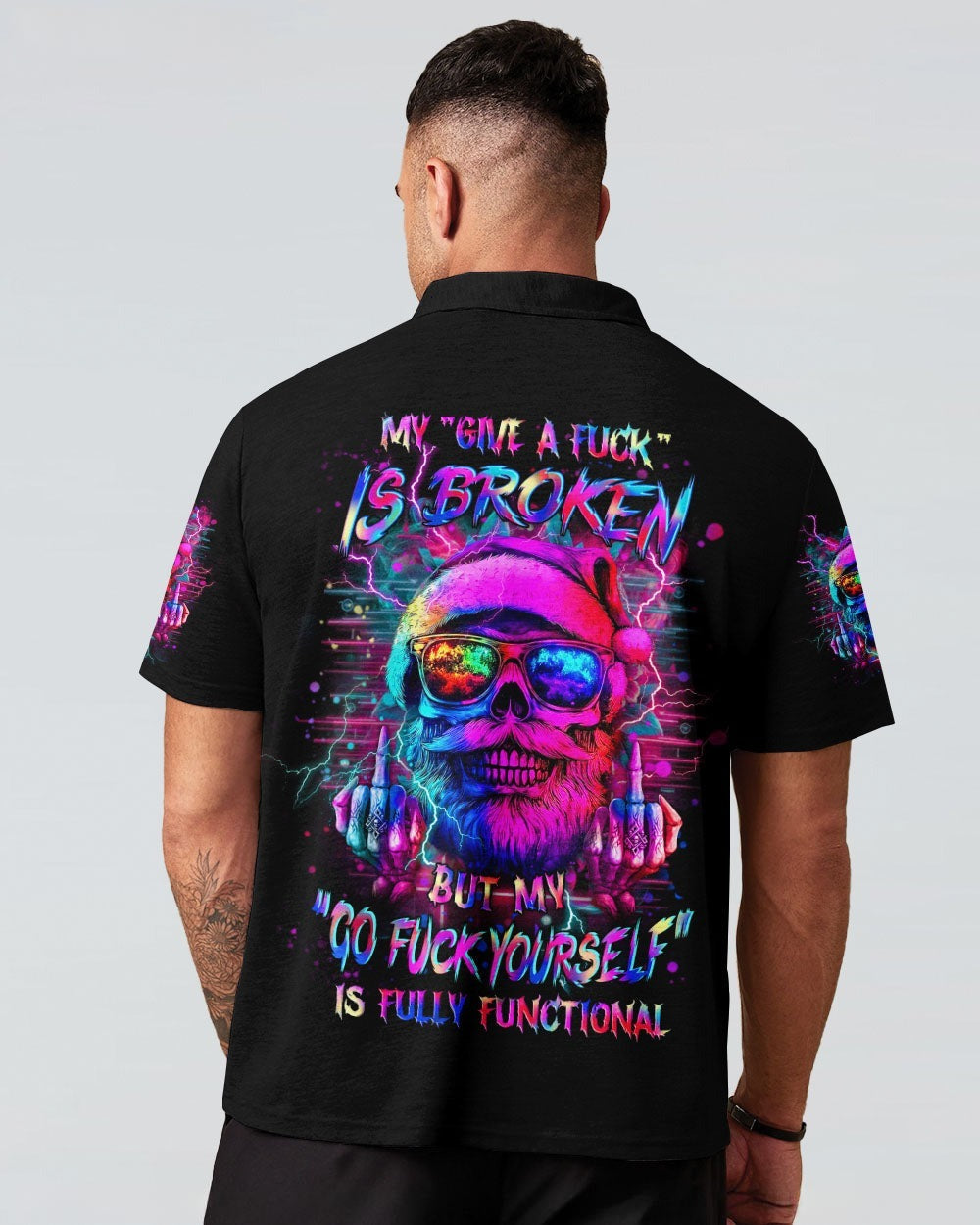 BLISSCORNERS MY GIVE A F IS BROKEN CHRISTMAS ALL OVER PRINT