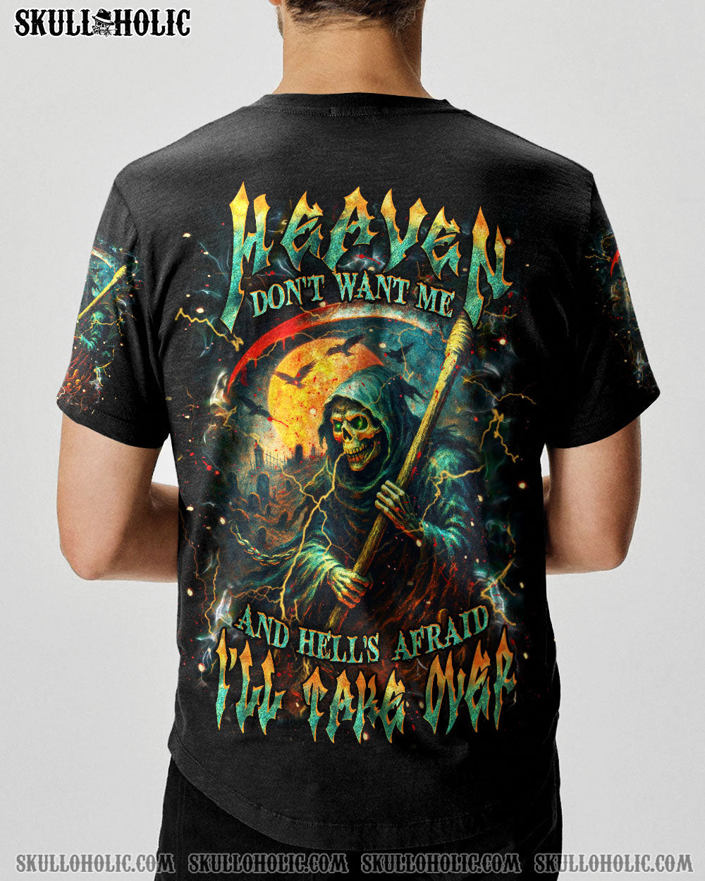 BLISSCORNERS HEAVEN DON'T WANT ME ALL OVER PRINT