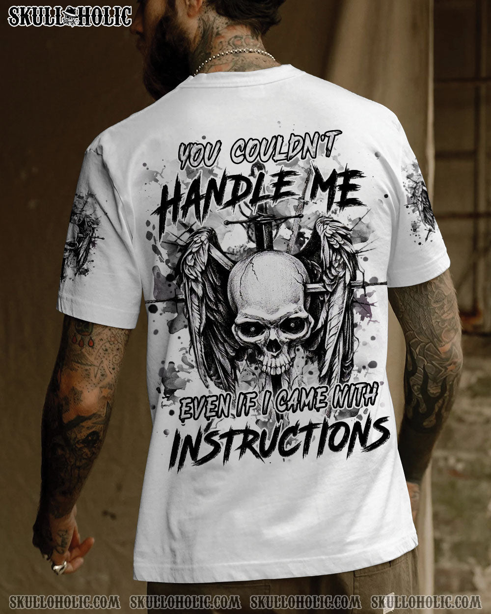 BLISSCORNERS YOU COULDN'T HANDLE ME SKULL ALL OVER PRINT