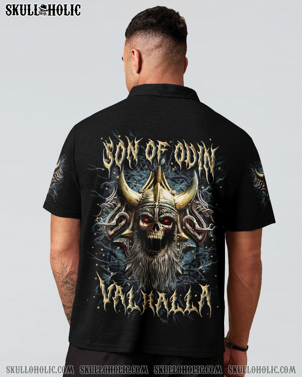 BLISSCORNERS SON OF ODIN VALHALLA VIKING SKULL ALL OVER PRINT