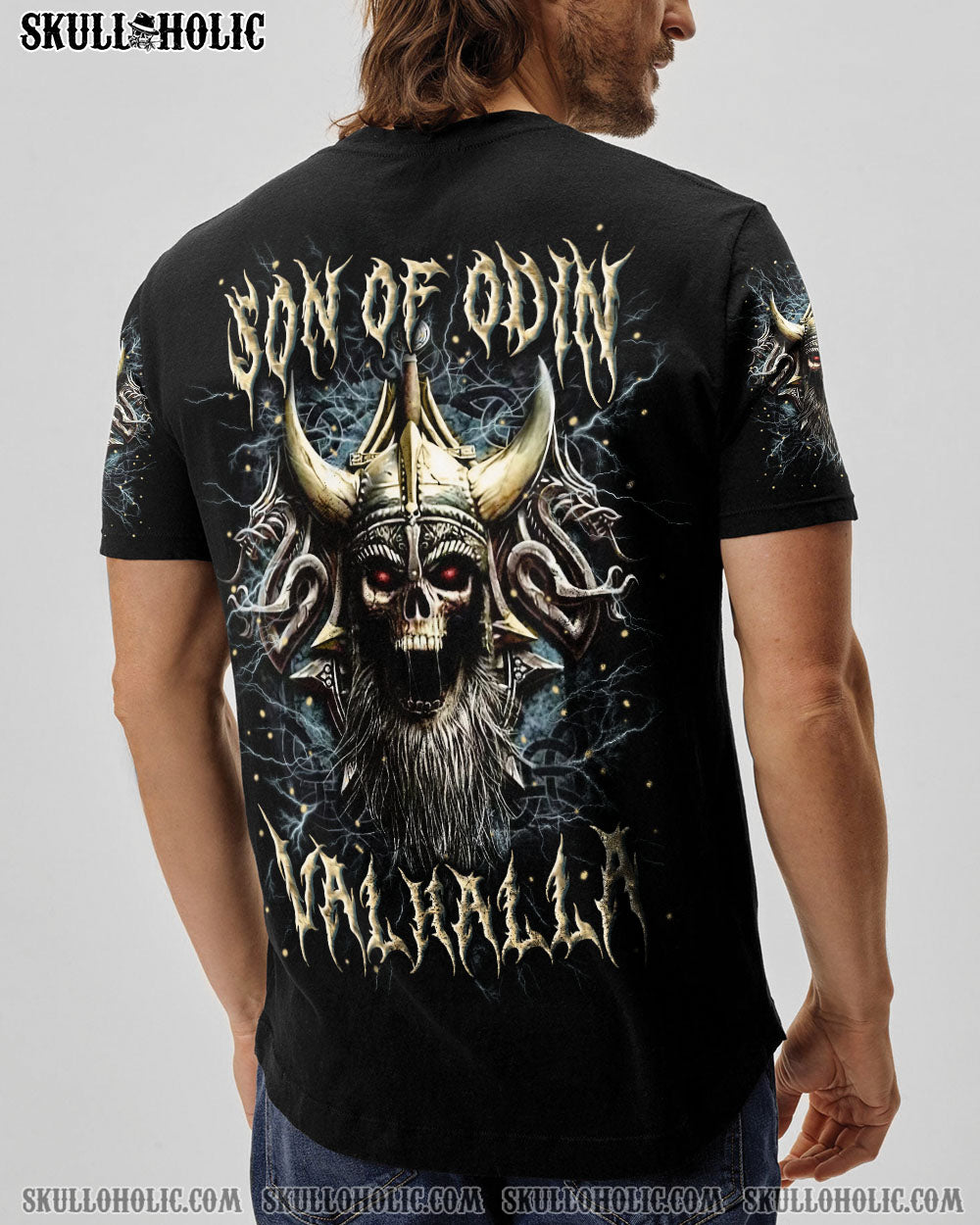 BLISSCORNERS SON OF ODIN VALHALLA VIKING SKULL ALL OVER PRINT