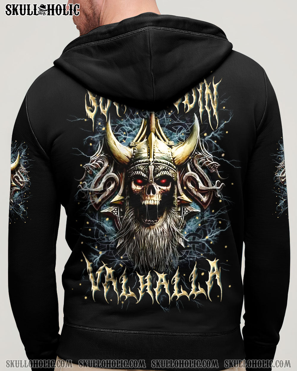 BLISSCORNERS SON OF ODIN VALHALLA VIKING SKULL ALL OVER PRINT