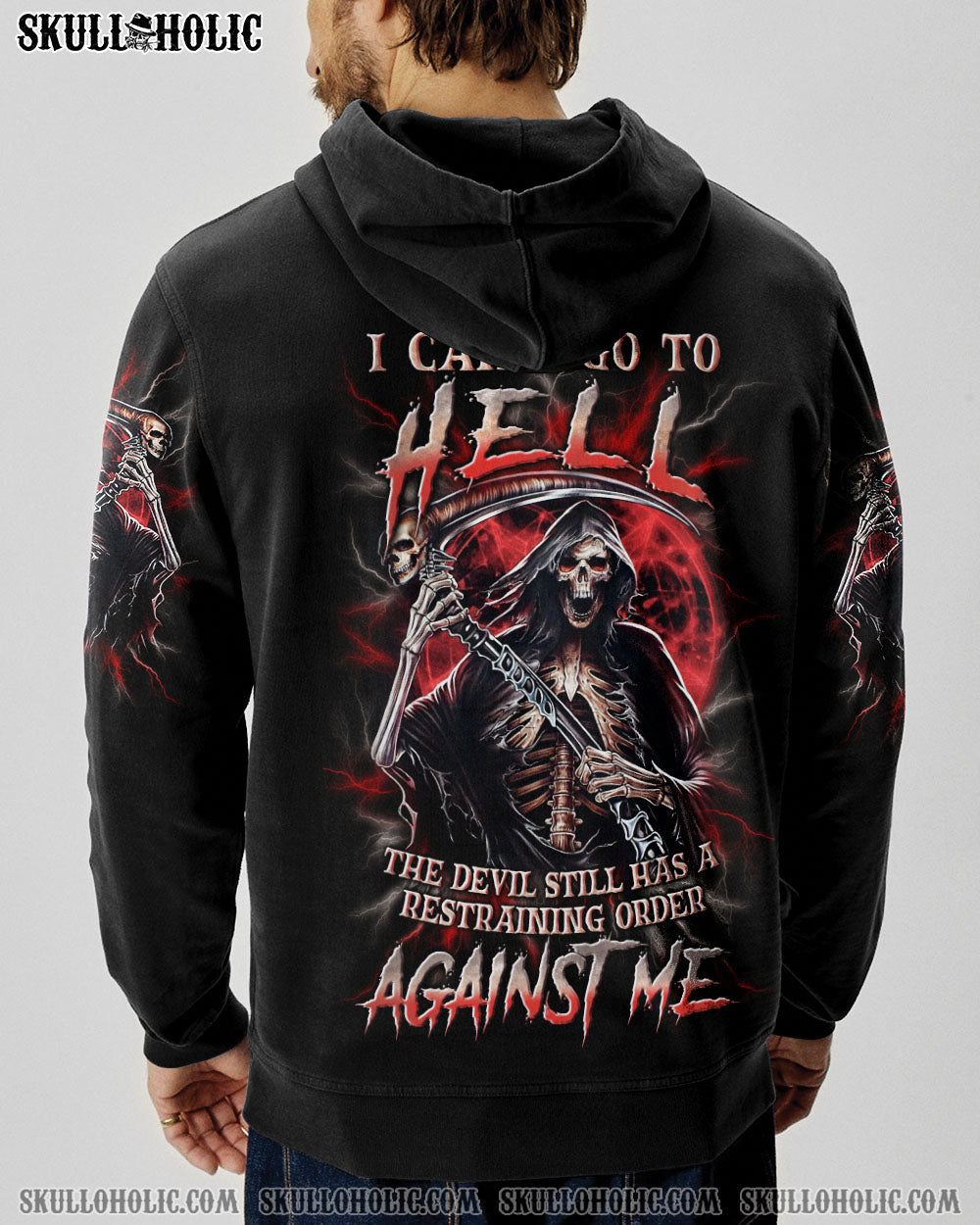BLISSCORNERS I CAN'T GO TO HELL SKULL REAPER ALL OVER PRINT