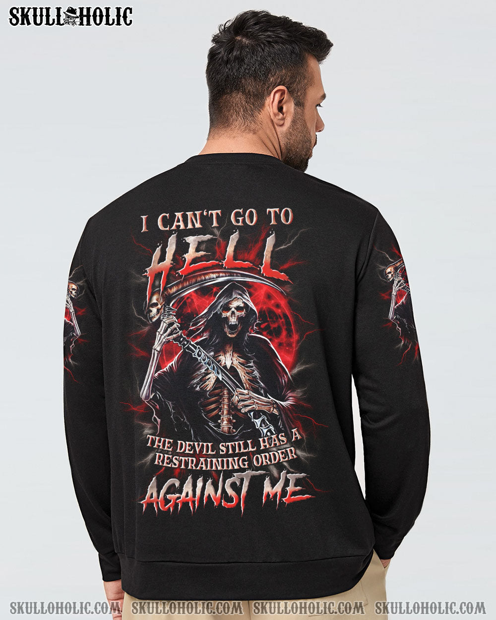 BLISSCORNERS I CAN'T GO TO HELL SKULL REAPER ALL OVER PRINT