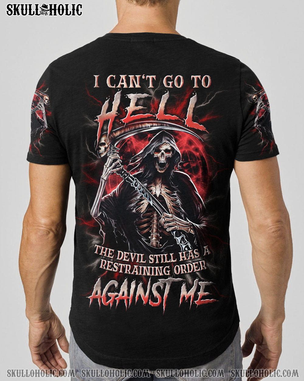 BLISSCORNERS I CAN'T GO TO HELL SKULL REAPER ALL OVER PRINT
