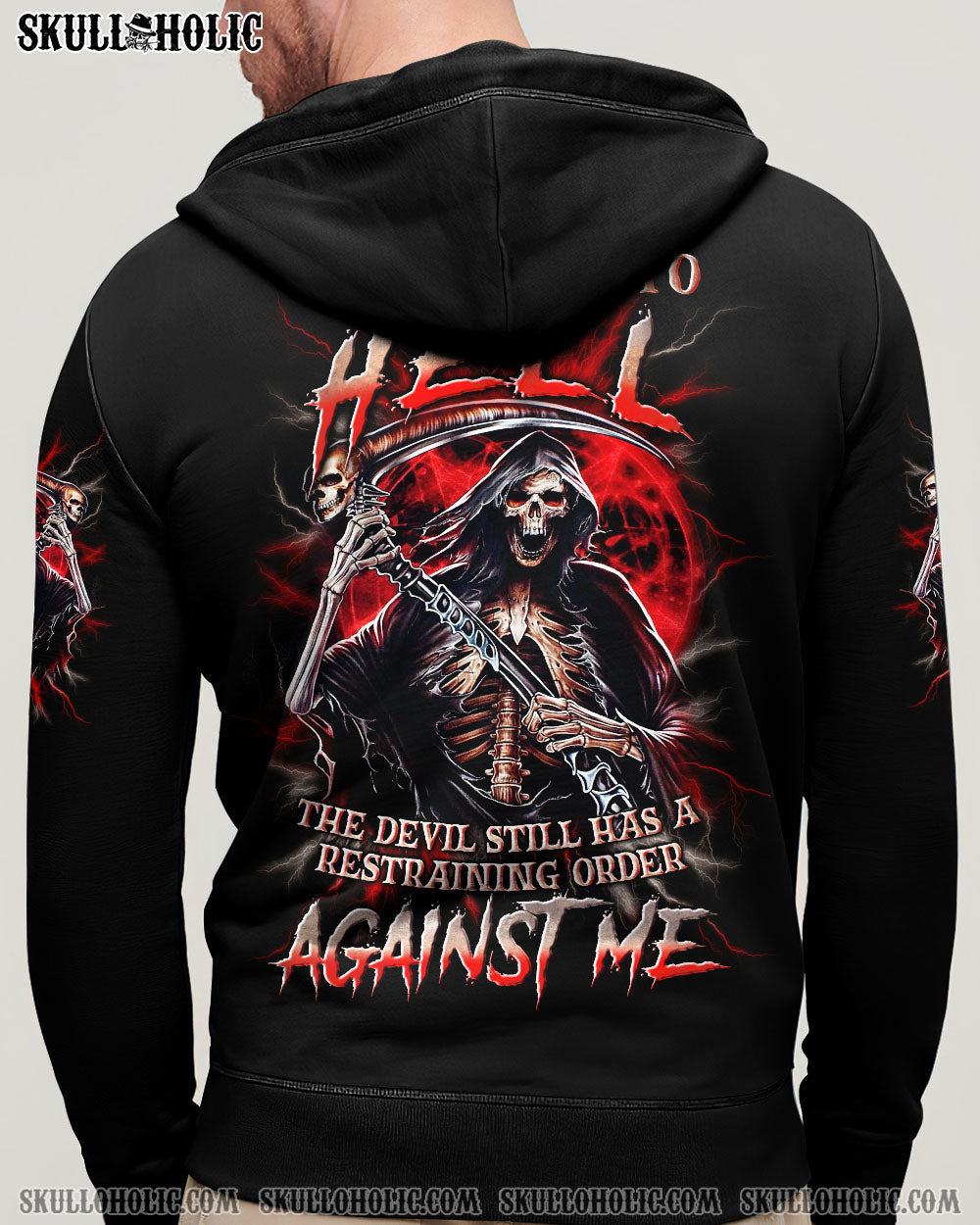 BLISSCORNERS I CAN'T GO TO HELL SKULL REAPER ALL OVER PRINT