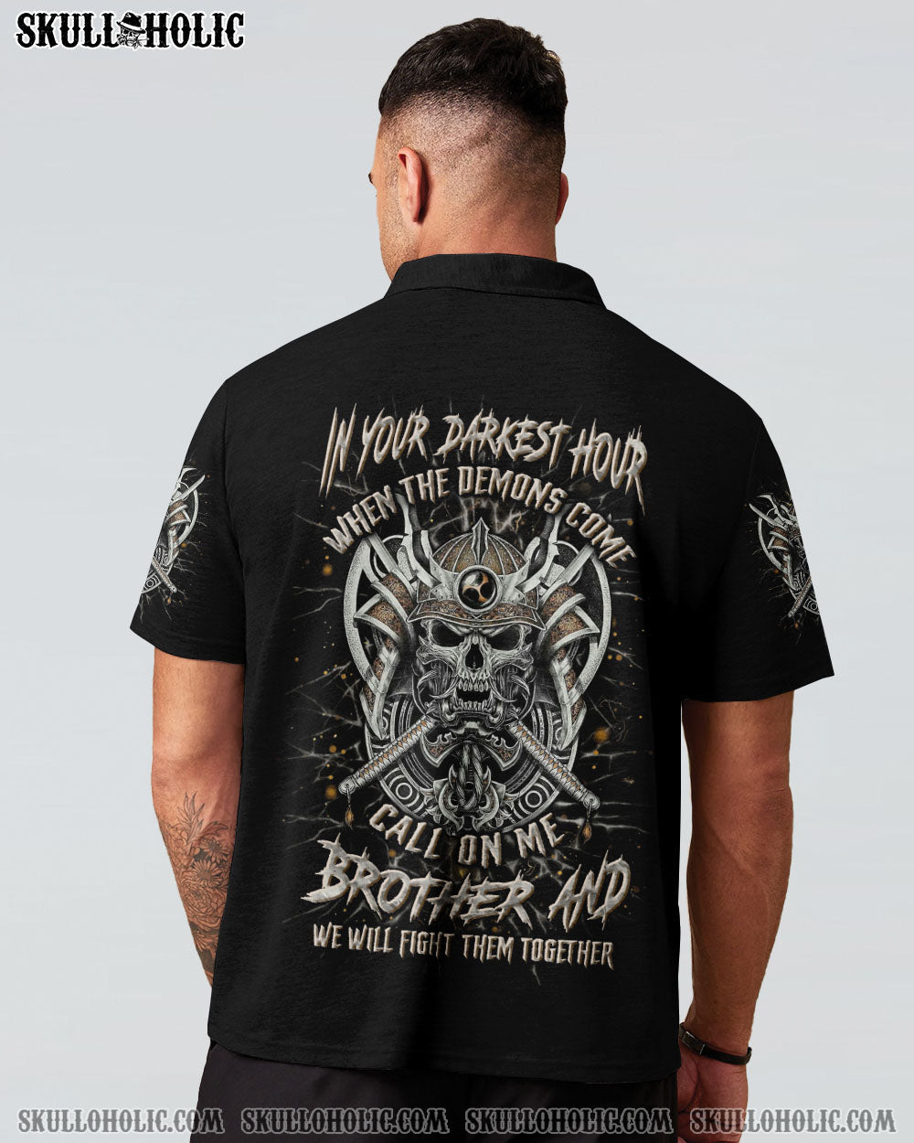 BLISSCORNERS IN YOUR DARKEST HOUR VIKING SKULL ALL OVER PRINT