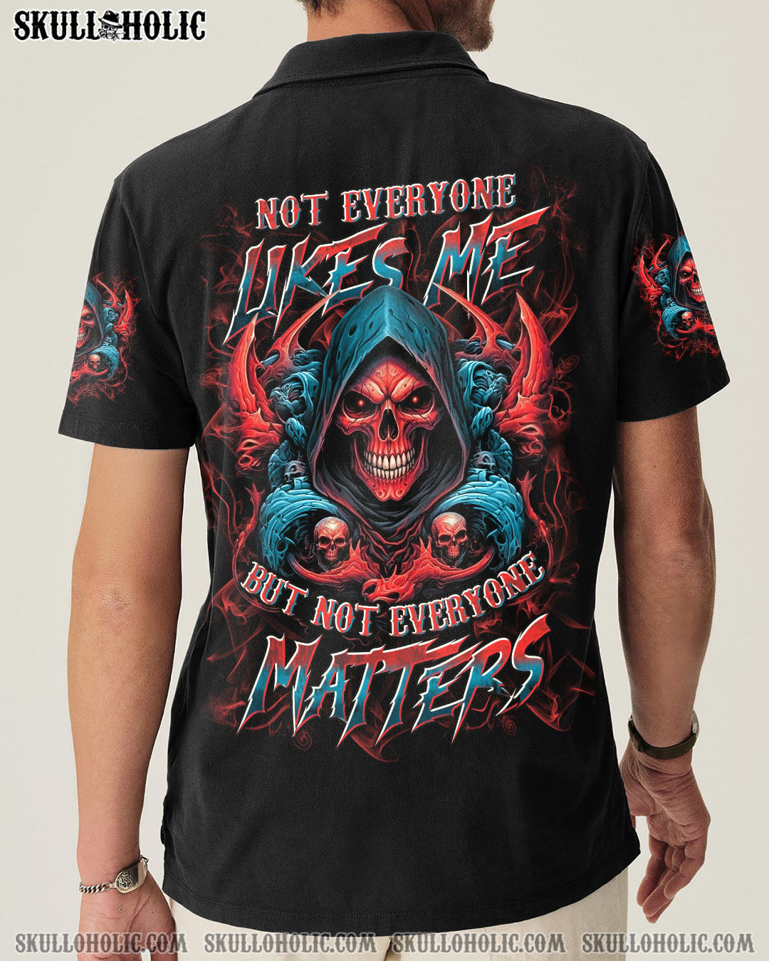 BLISSCORNERS NOT EVERYONE LIKES ME SKULL REAPER ALL OVER PRINT