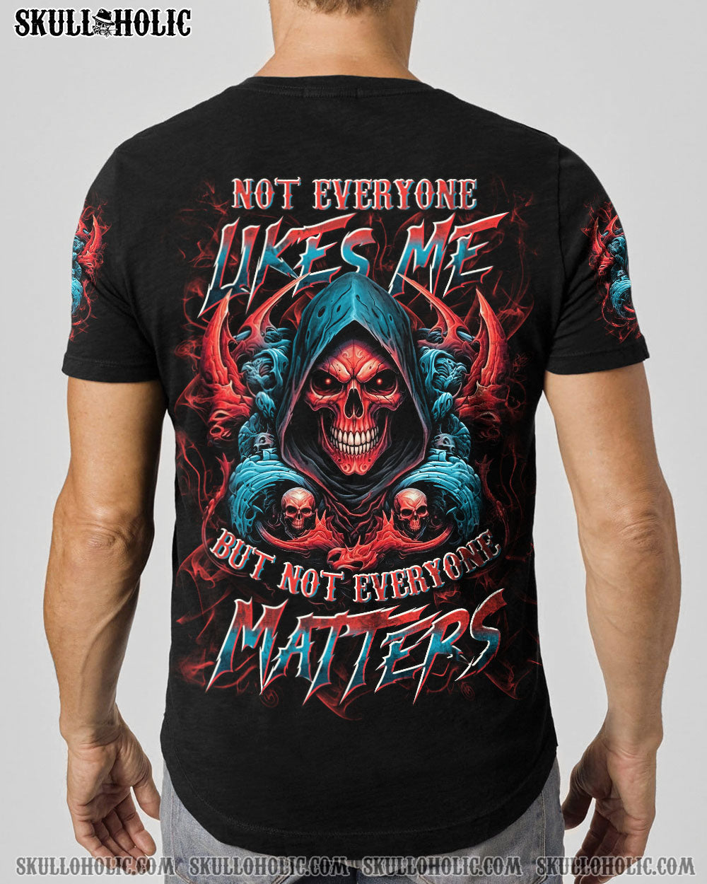 BLISSCORNERS NOT EVERYONE LIKES ME SKULL REAPER ALL OVER PRINT