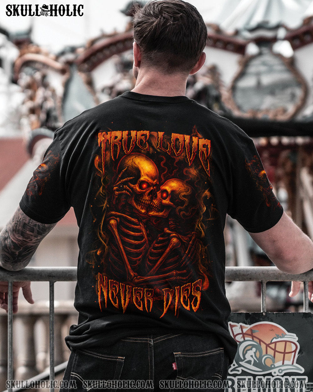 BLISSCORNERS TRUE LOVE NEVER DIES COUPLE ALL OVER PRINT