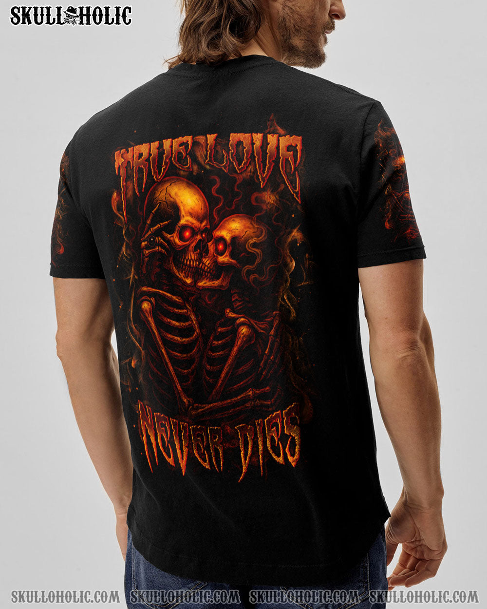 BLISSCORNERS TRUE LOVE NEVER DIES COUPLE ALL OVER PRINT