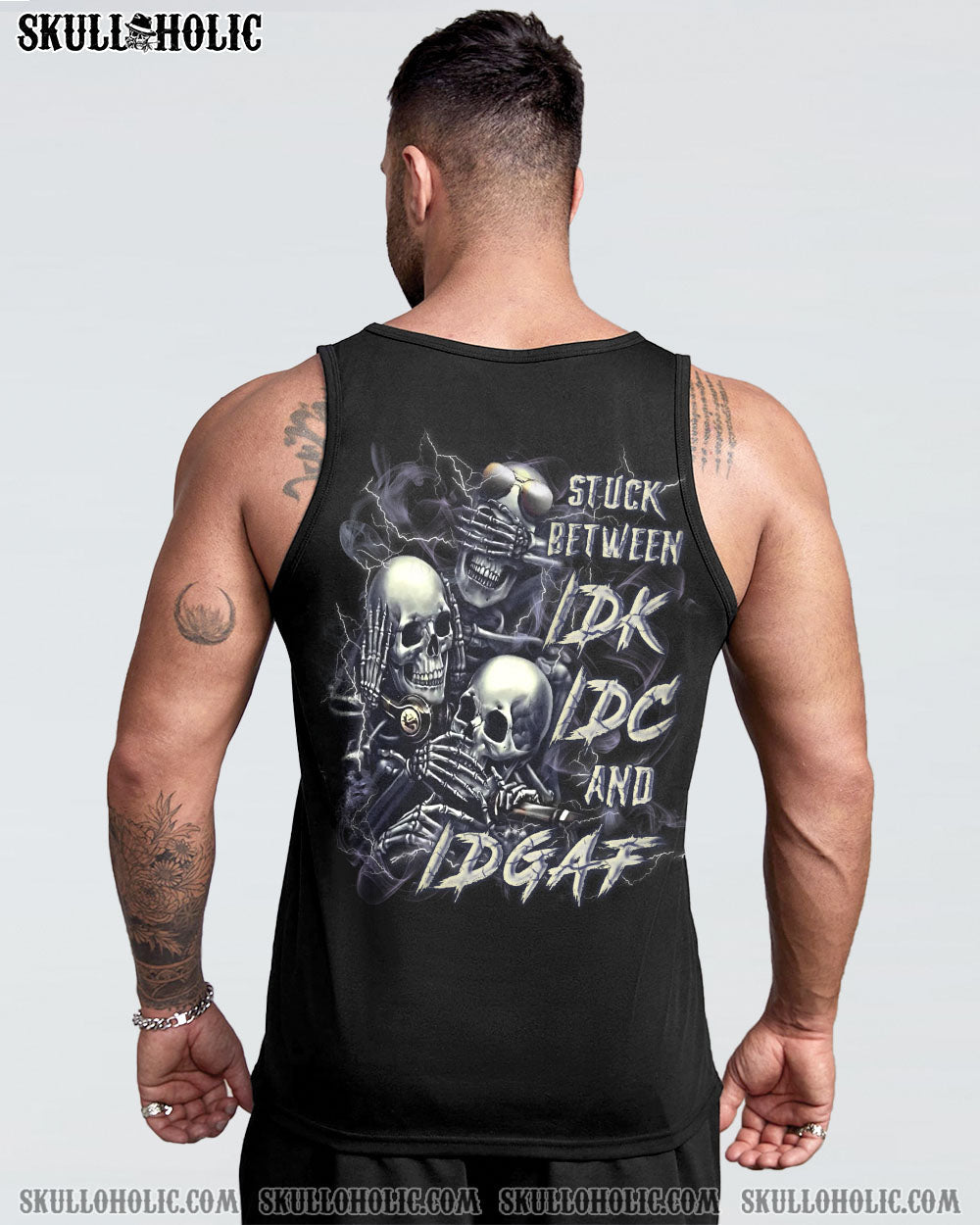 BLISSCORNERS STUCK BETWEEN IDK IDC AND IDGAF ALL OVER PRINT