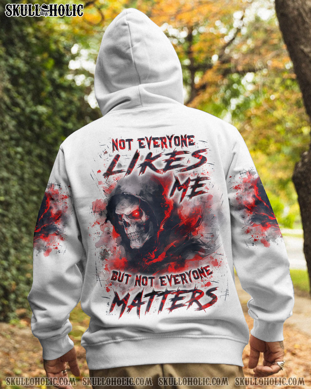 BLISSCORNERS NOT EVERYONE LIKES ME SKULL REAPER ALL OVER PRINT