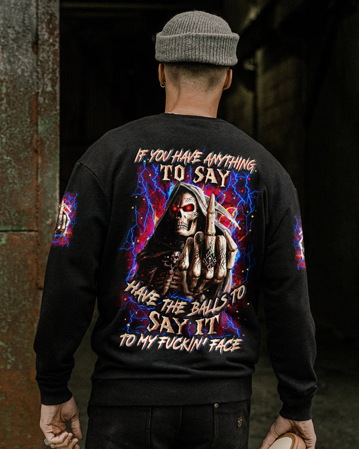 BLISSCORNERS IF YOU HAVE ANYTHING TO SAY REAPER ALL OVER PRINT
